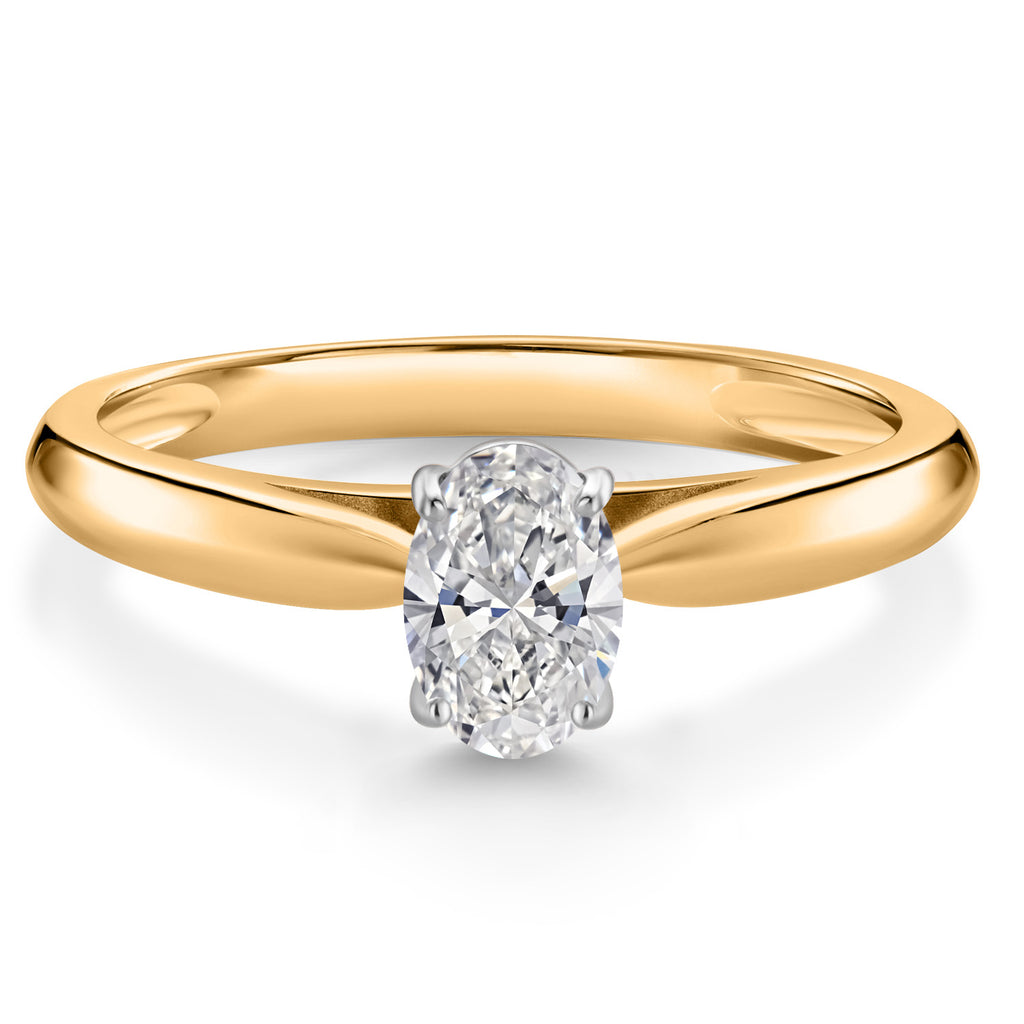 Ring in 10K Two Tone Gold