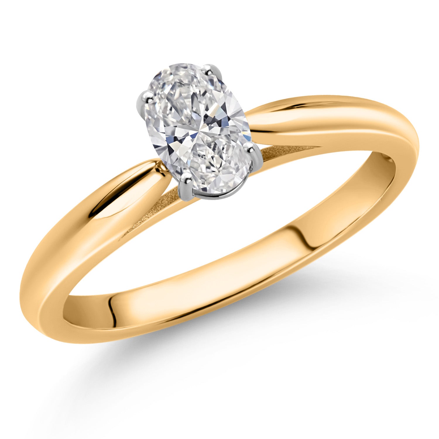 Ring in 10K Two Tone Gold