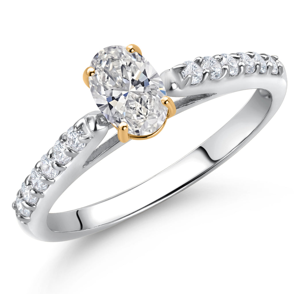 Ring in 10K Two Tone Gold