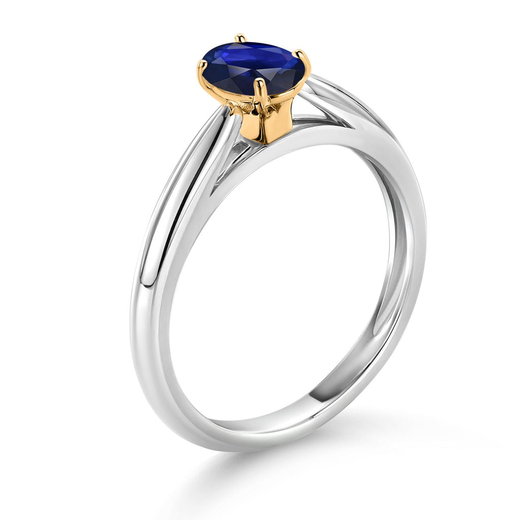Ring in 10K Two Tone Gold