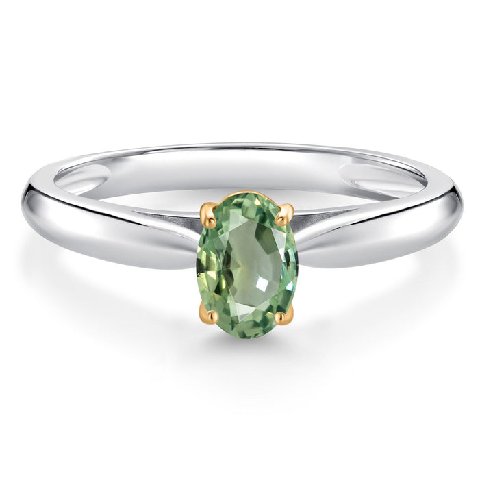 Ring in 10K Two Tone Gold