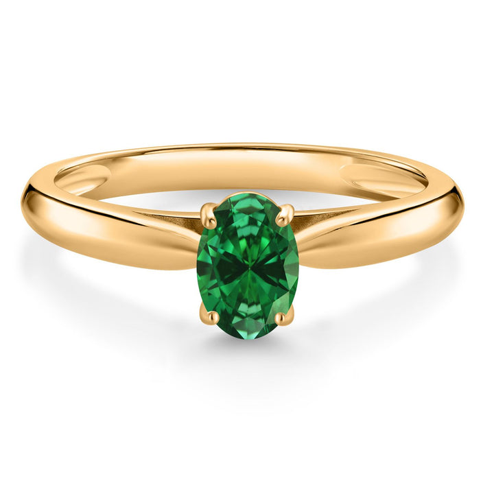 Created Emerald - May_5_Ring in 10K Yellow Gold