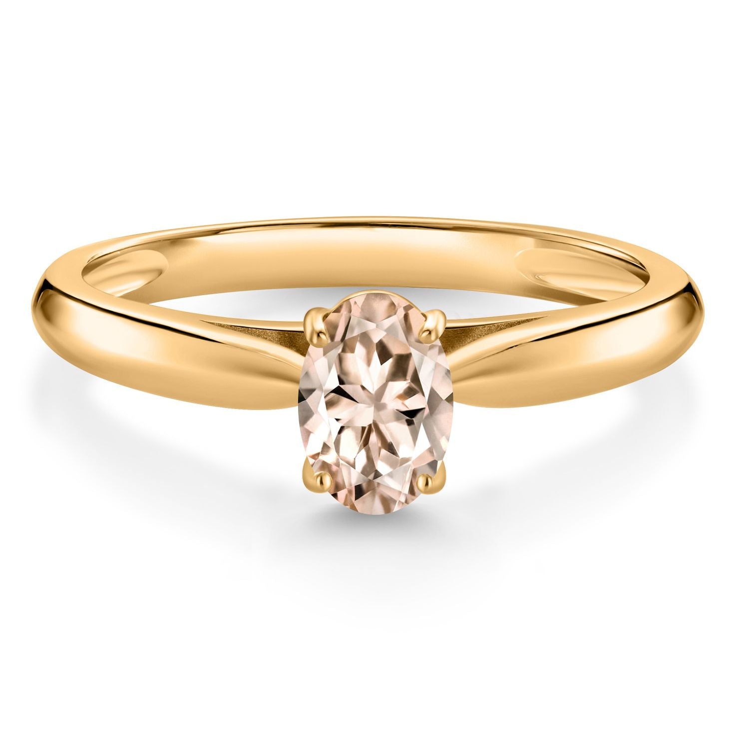Morganite - October_6_Ring in 10K Yellow Gold