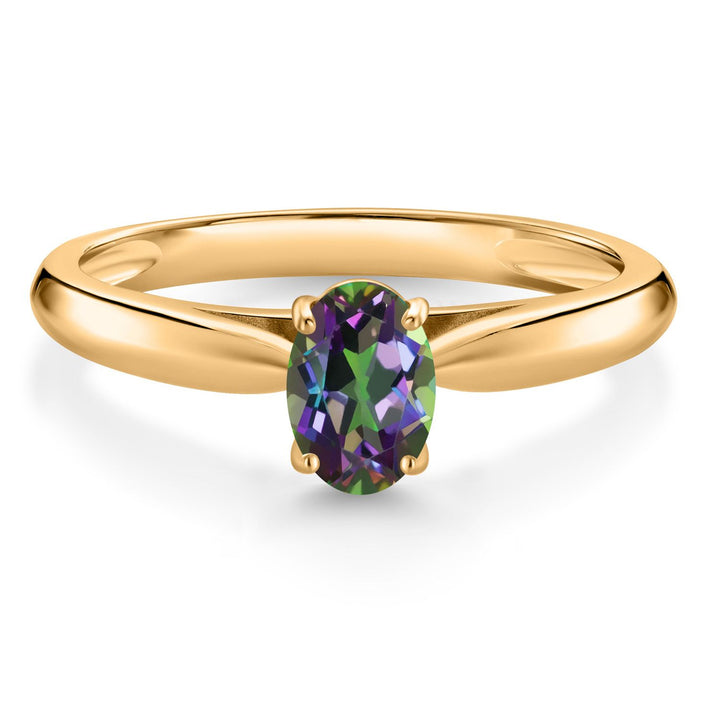 Green Mystic Topaz_5_Ring in 10K Yellow Gold