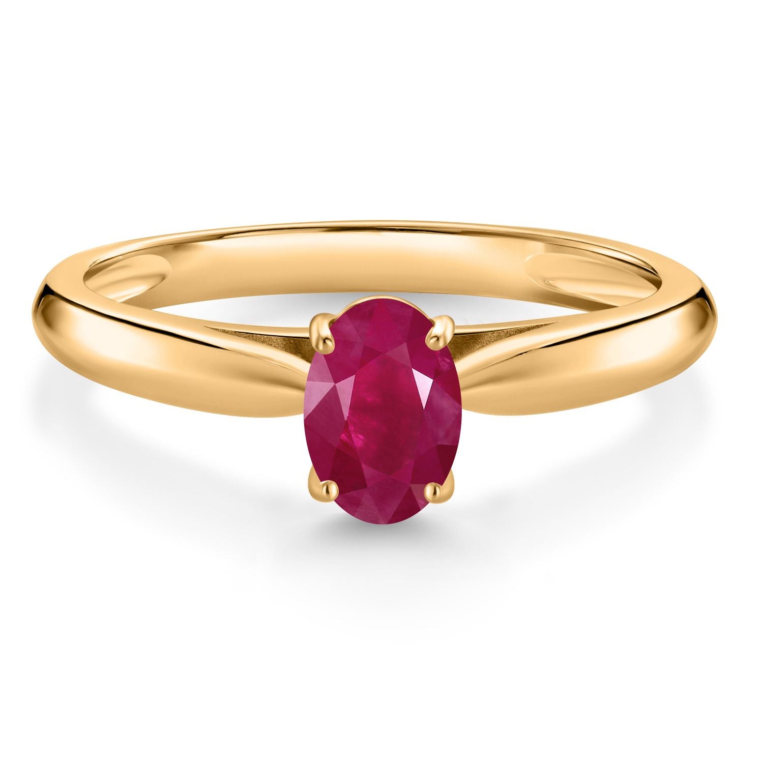 Ruby - July_9_Ring in 10K Yellow Gold