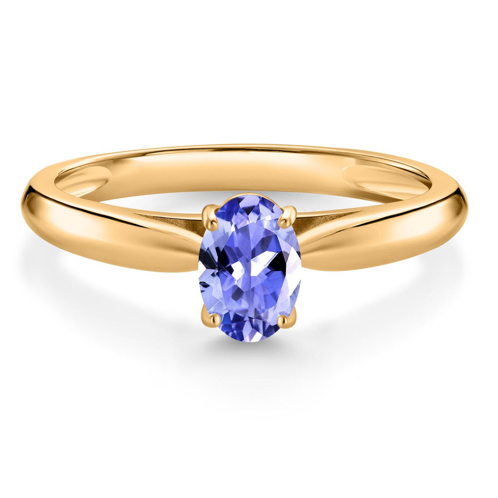 Tanzanite_7_Ring in 10K Yellow Gold