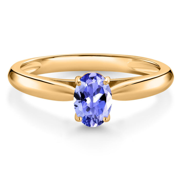 Tanzanite_7_Ring in 10K Yellow Gold
