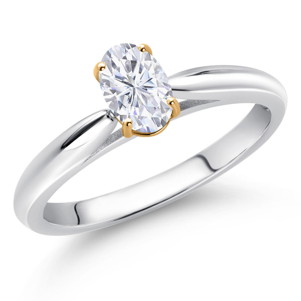Ring in 925 Sterling Silver and 10K Yellow Gold