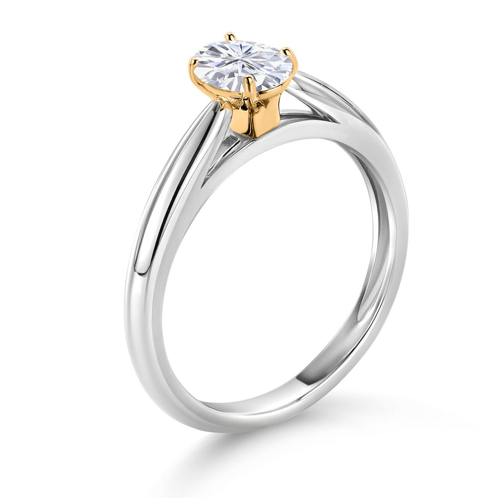 Ring in 925 Sterling Silver and 10K Yellow Gold