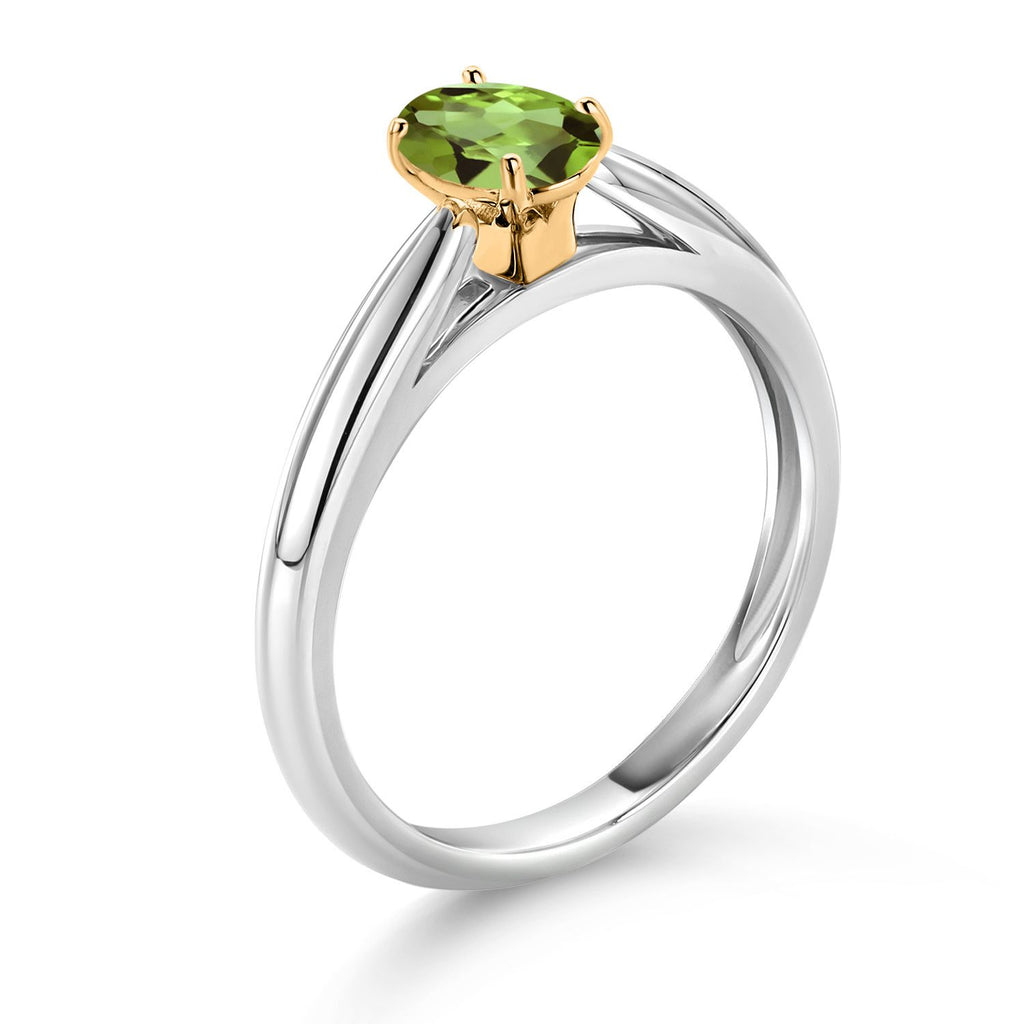 Ring in 925 Sterling Silver and 10K Yellow Gold
