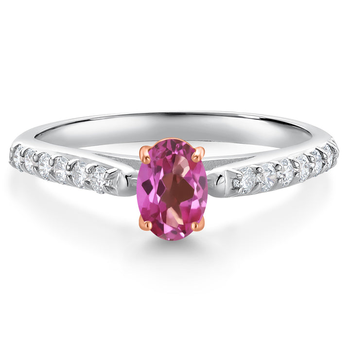 8_Ring in 925 Sterling Silver and 10K Rose Gold