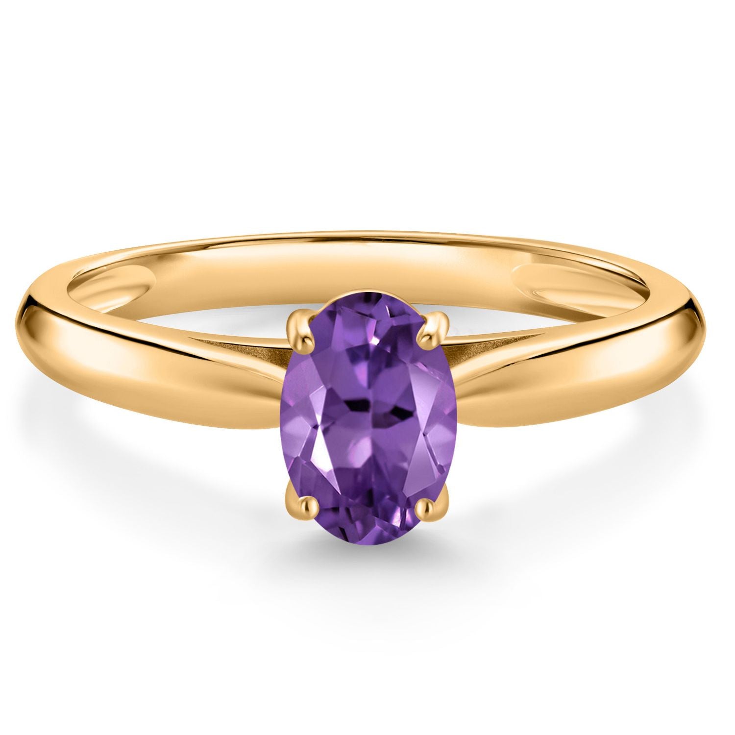 Amethyst - February_8_Ring in 10K Yellow Gold