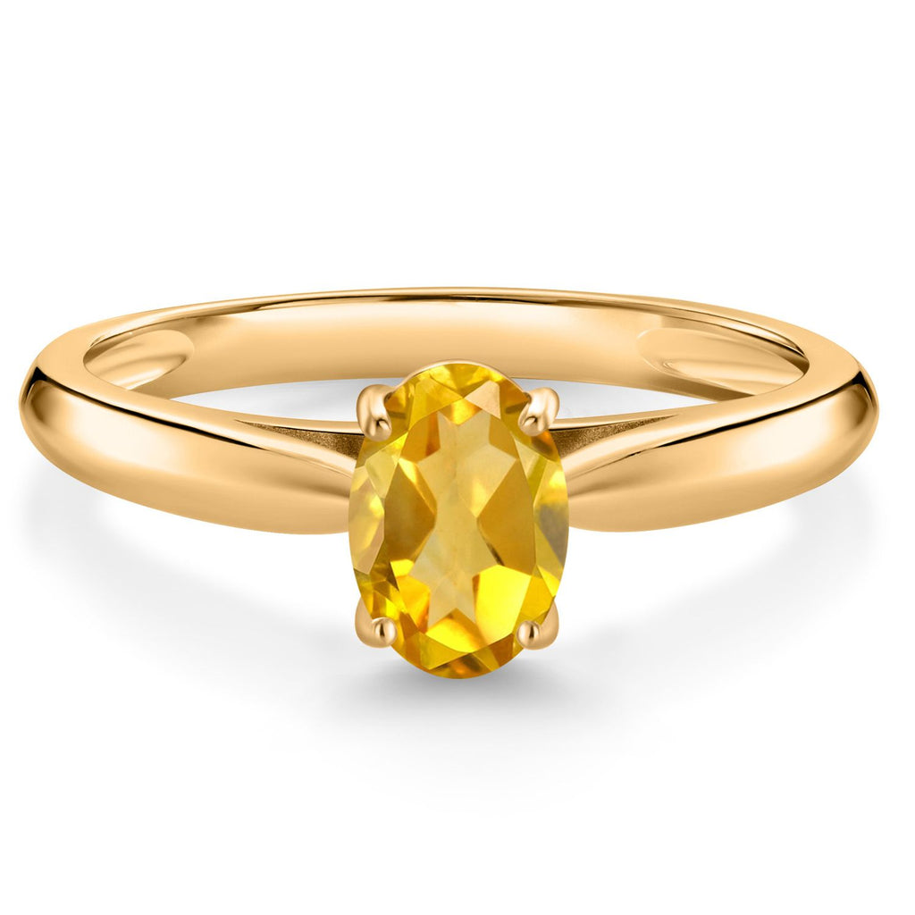 Citrine - November_8_Ring in 10K Yellow Gold
