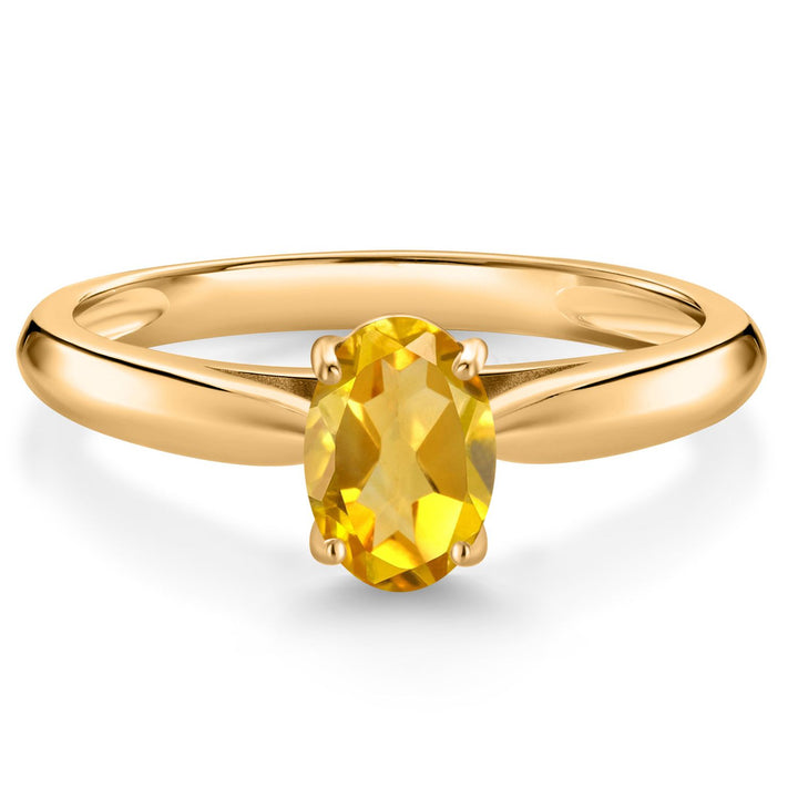 Citrine - November_8_Ring in 10K Yellow Gold