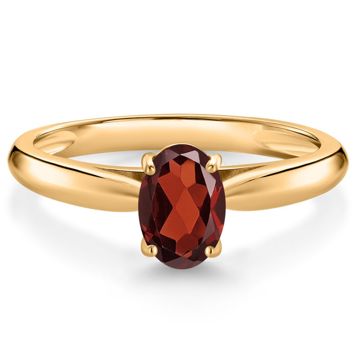 Garnet - January_5_Ring in 10K Yellow Gold