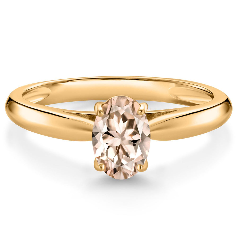Morganite - October_5_Ring in 10K Yellow Gold