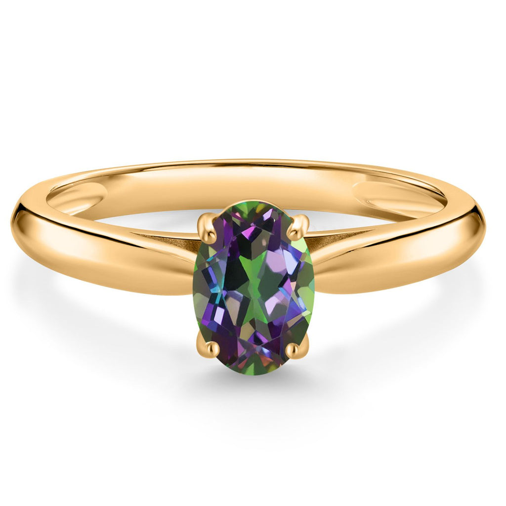 Green Mystic Topaz_9_Ring in 10K Yellow Gold