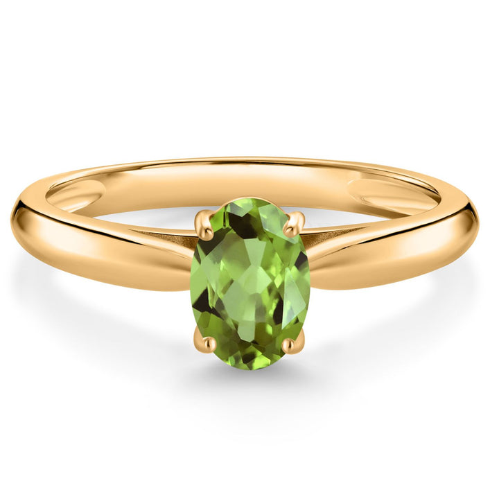 Peridot - August_5_Ring in 10K Yellow Gold