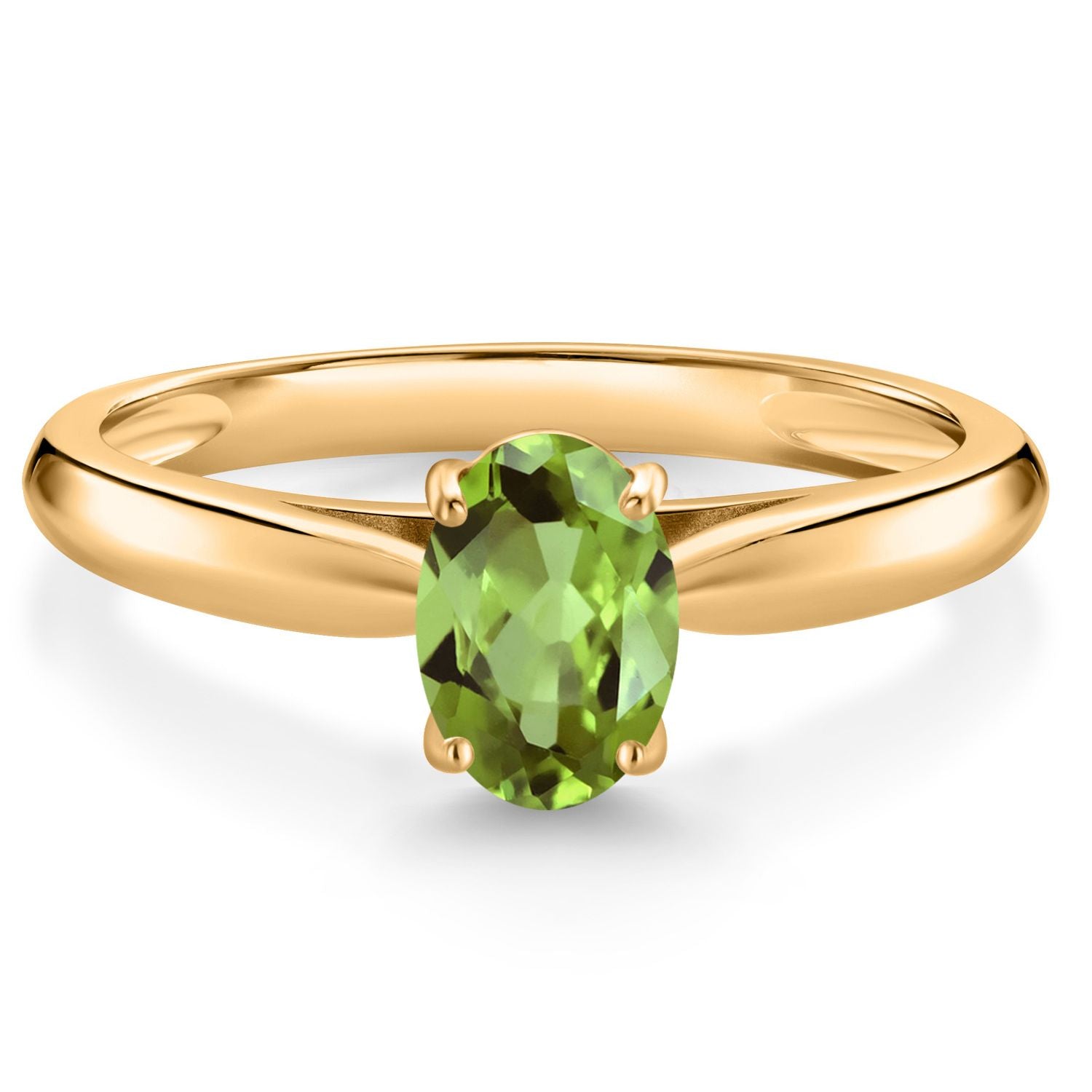 Peridot - August_9_Ring in 10K Yellow Gold