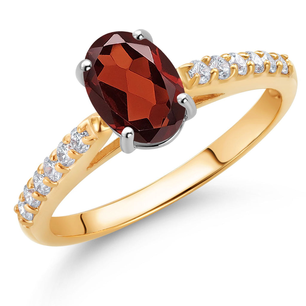 Ring in 10K Two Tone Gold