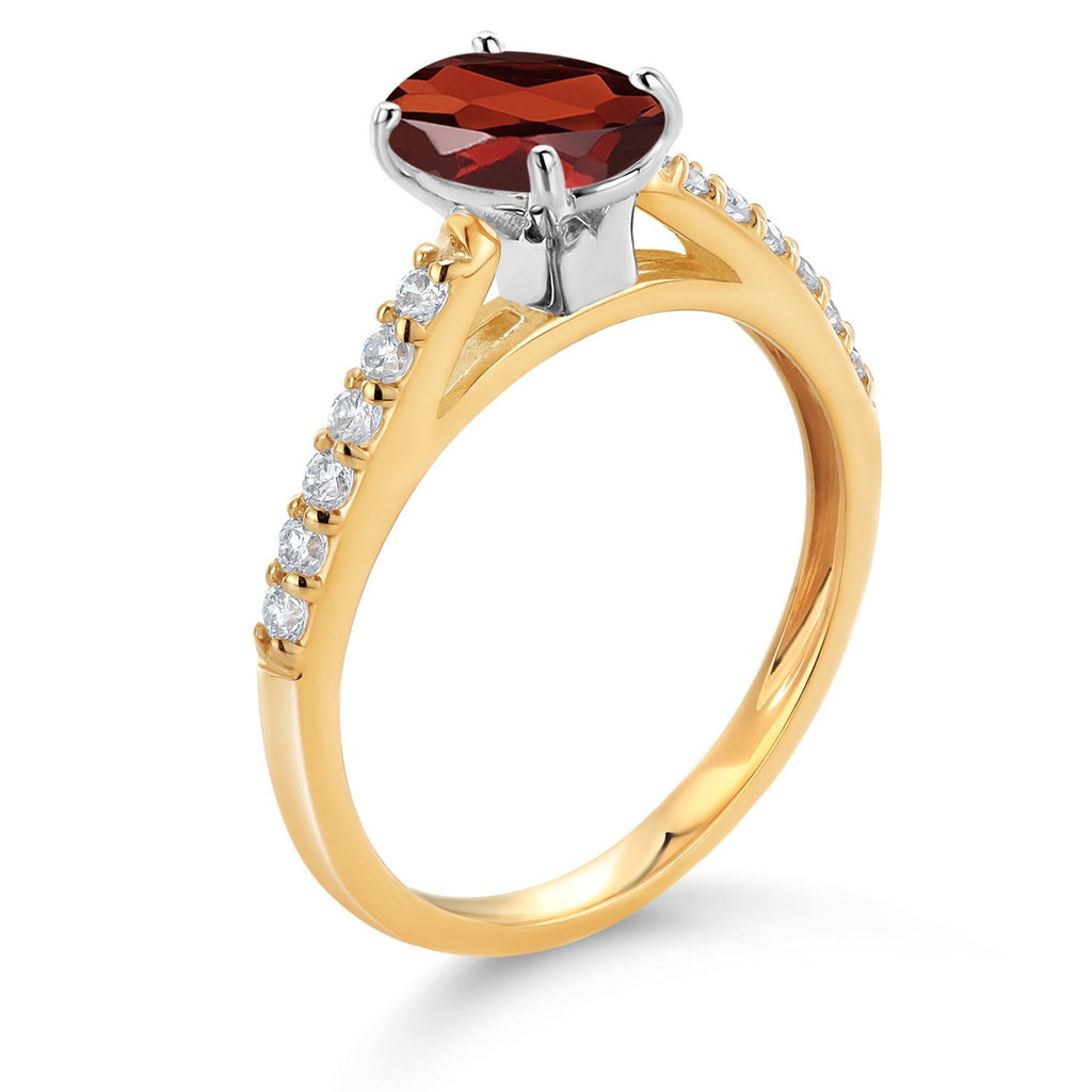 Ring in 10K Two Tone Gold