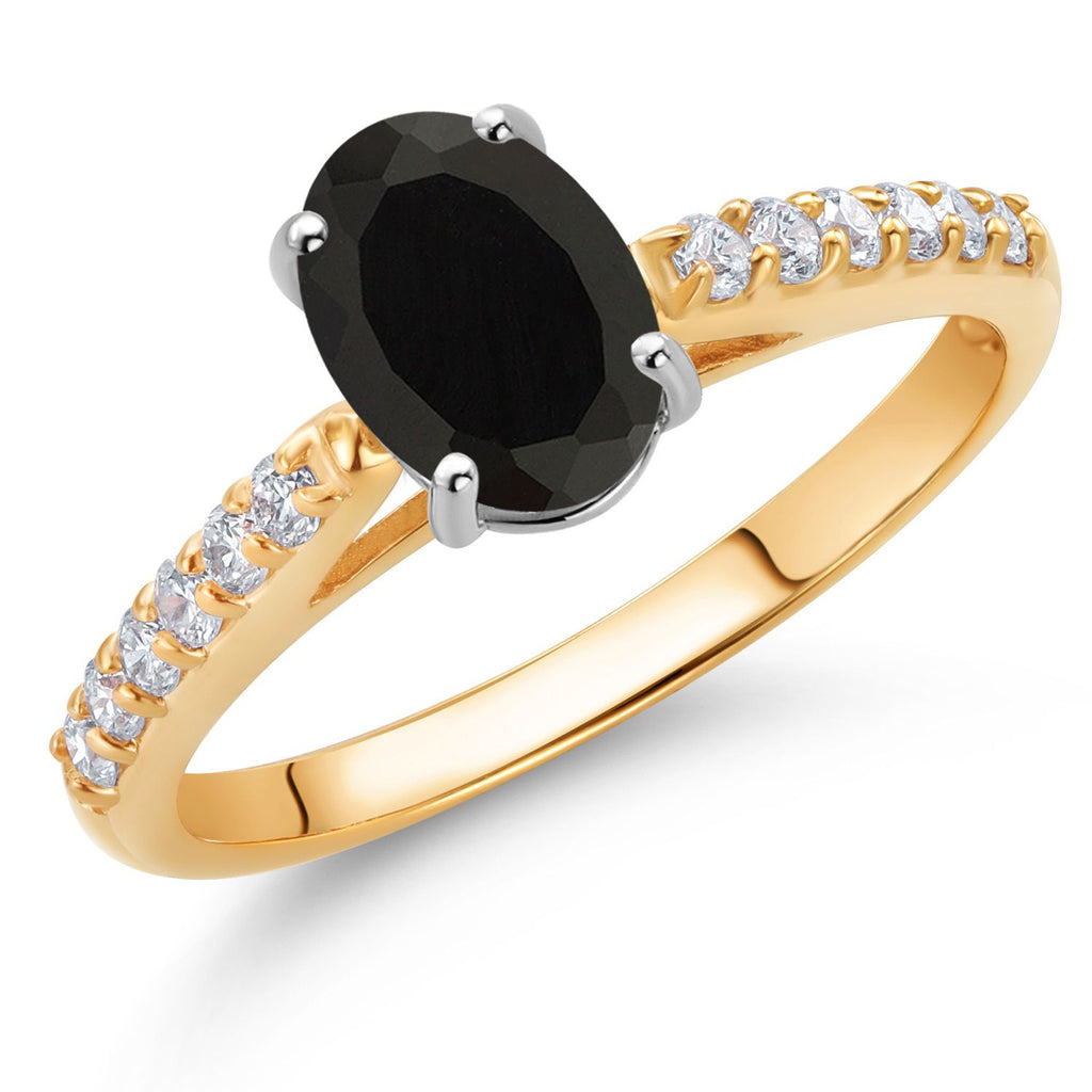Ring in 10K Two Tone Gold