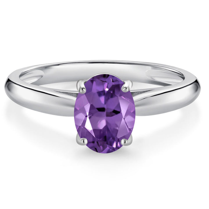 Amethyst - February_5_Ring in 10K White Gold