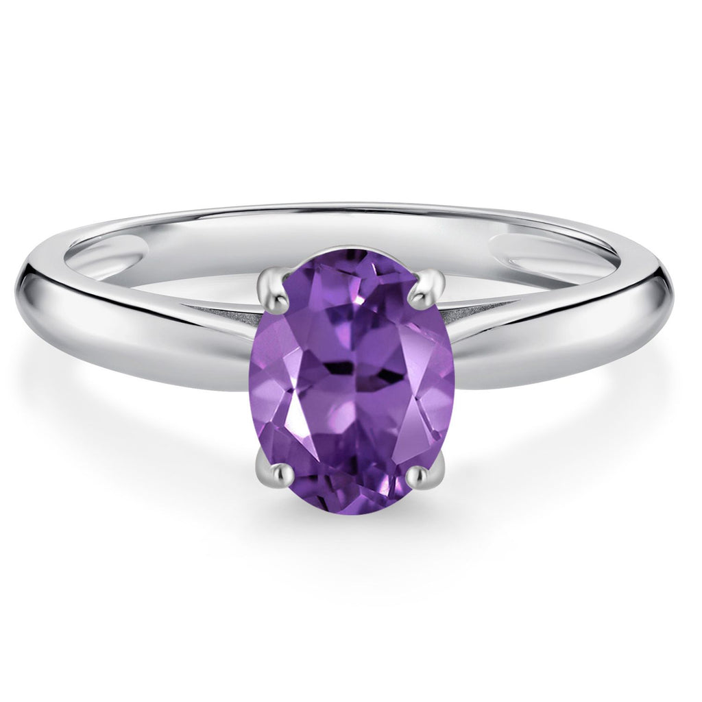 Amethyst - February_8_Ring in 10K White Gold