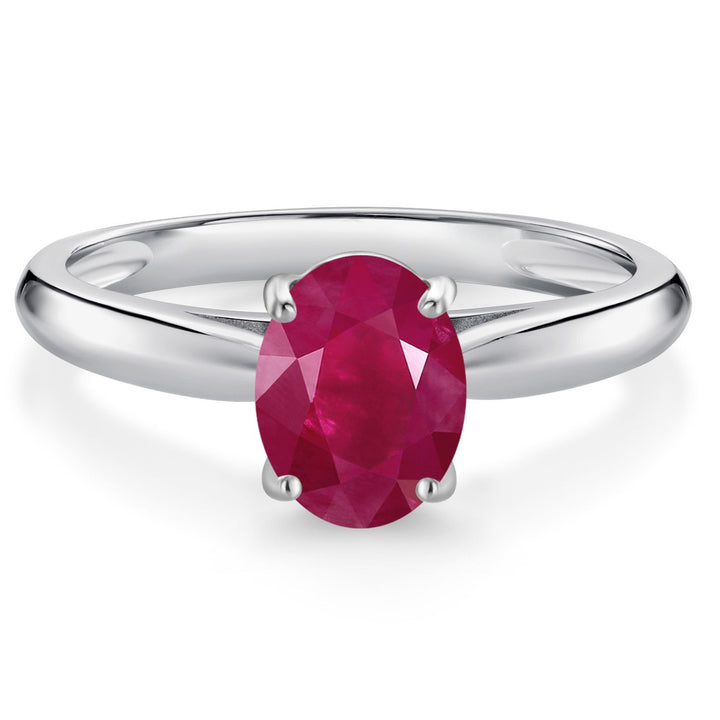 Ruby - July_7_Ring in 10K White Gold