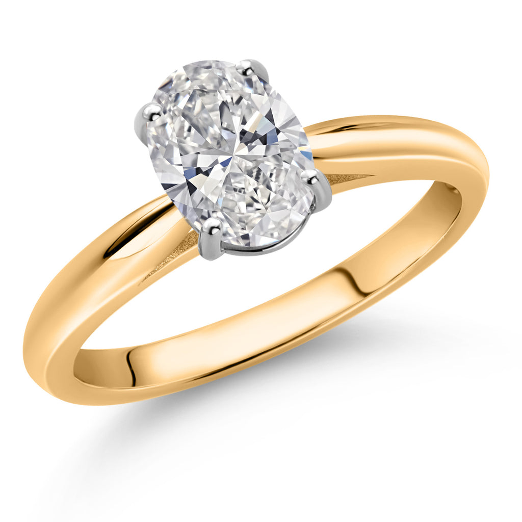 Ring in 10K Two Tone Gold