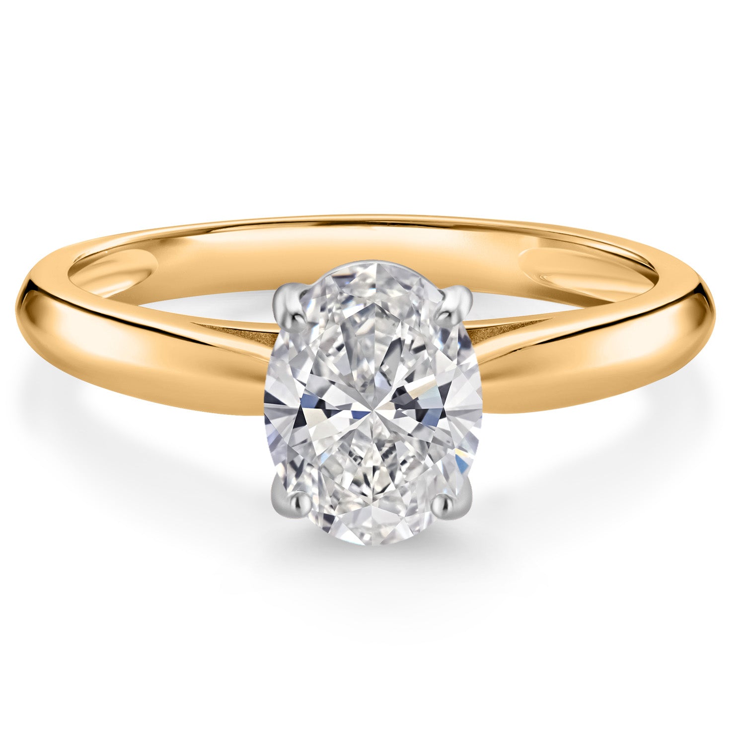 Ring in 10K Two Tone Gold