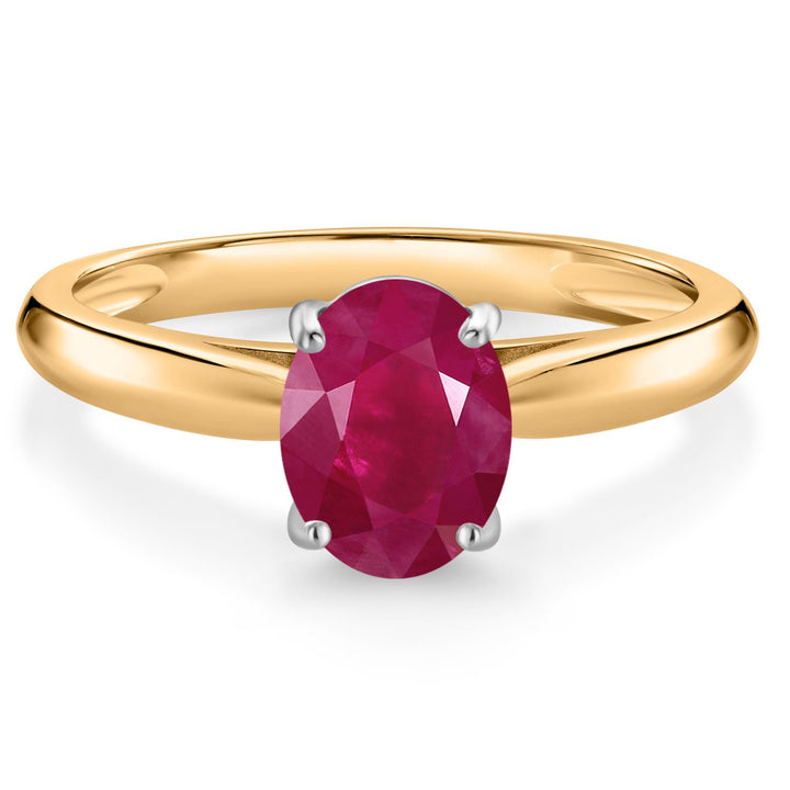 Ruby - July_7_Ring in 10K Two Tone Gold