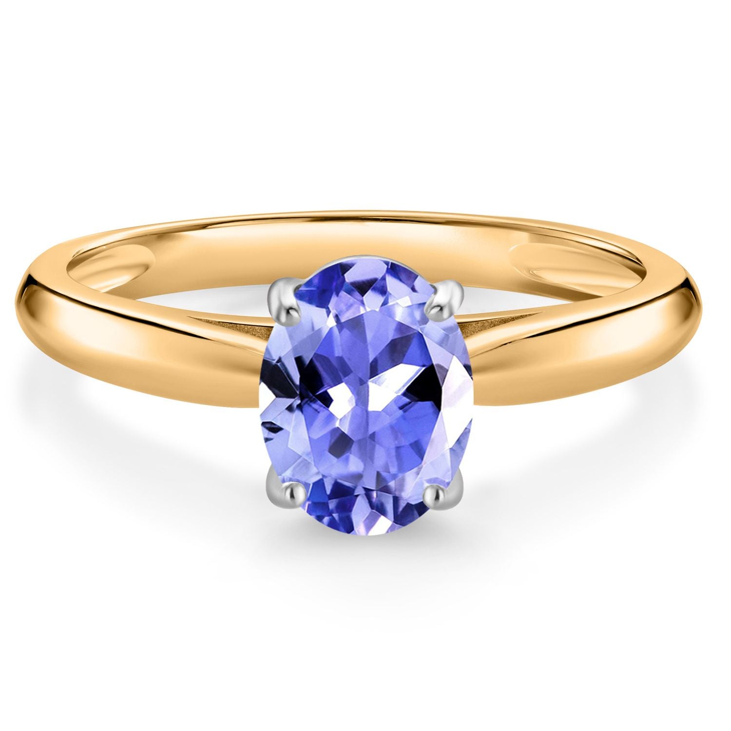Tanzanite - December_7_Ring in 10K Two Tone Gold