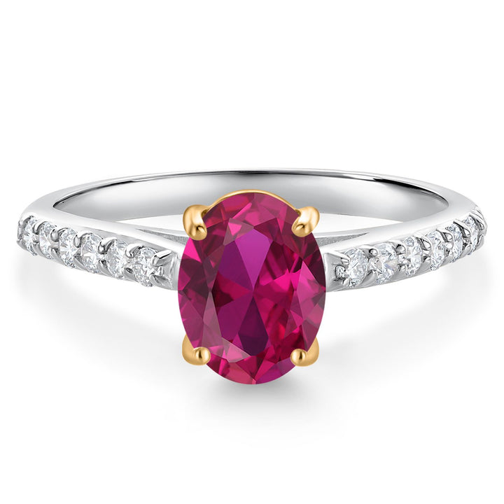 Created Ruby - July_5_Ring in 10K Two Tone Gold