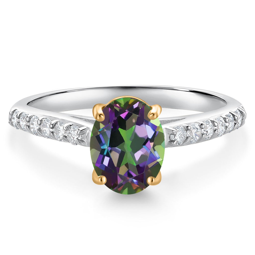 Green Mystic Topaz_6_Ring in 10K Two Tone Gold