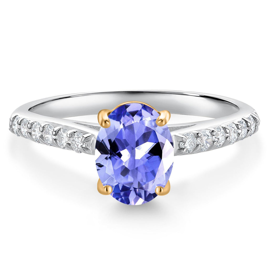 Tanzanite - December_8_Ring in 10K Two Tone Gold
