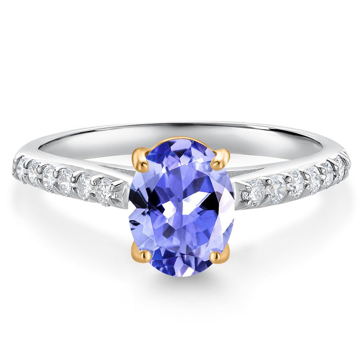Tanzanite - December_5_Ring in 10K Two Tone Gold
