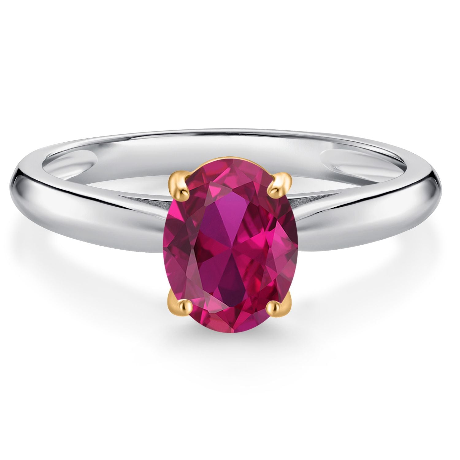 Created Ruby - July_7_Ring in 10K Two Tone Gold