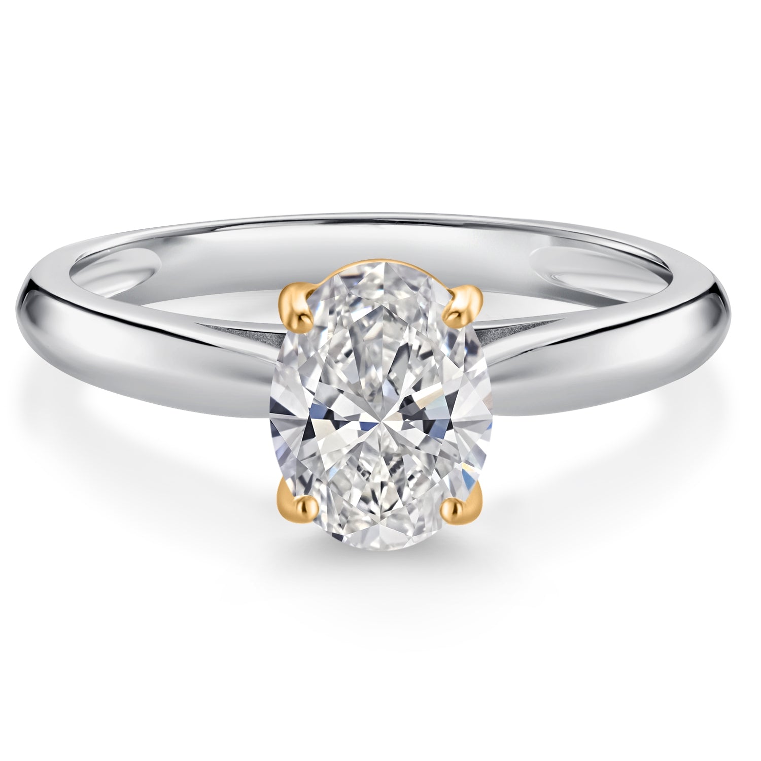 Ring in 10K Two Tone Gold