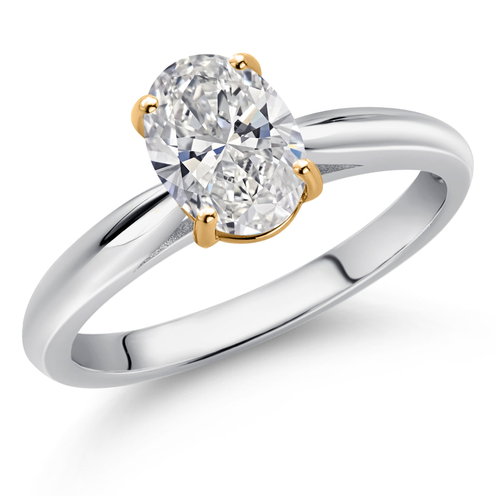 Ring in 10K Two Tone Gold