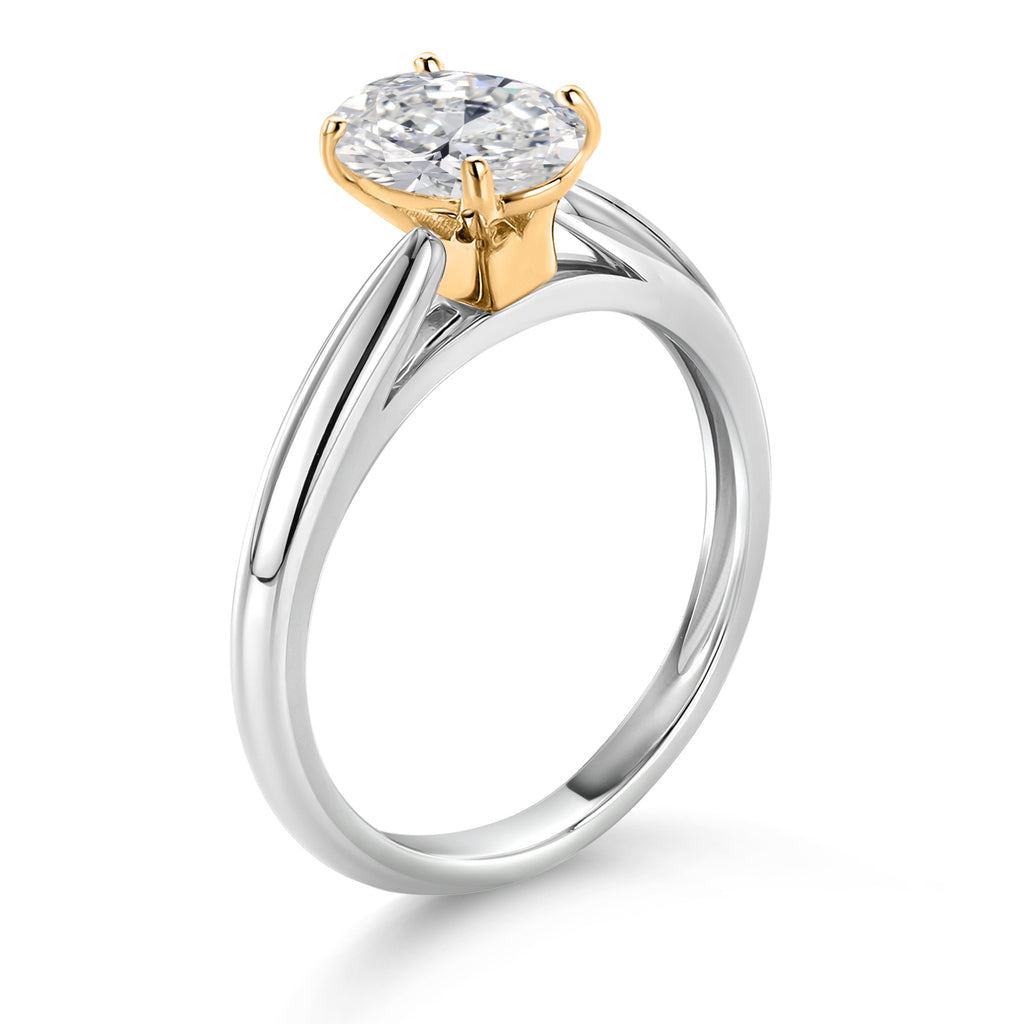 Ring in 10K Two Tone Gold