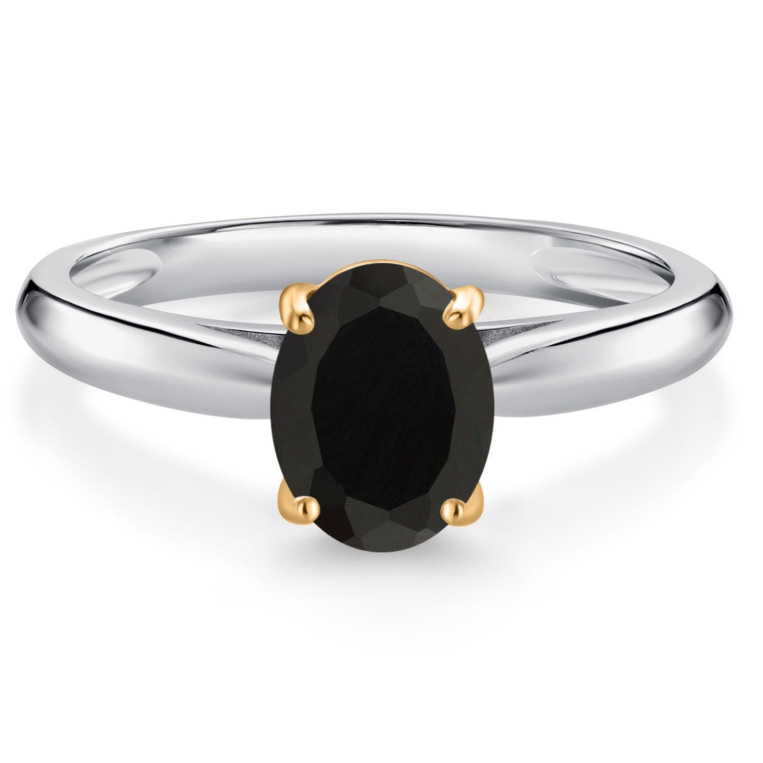 Onyx - December_8_Ring in 10K Two Tone Gold