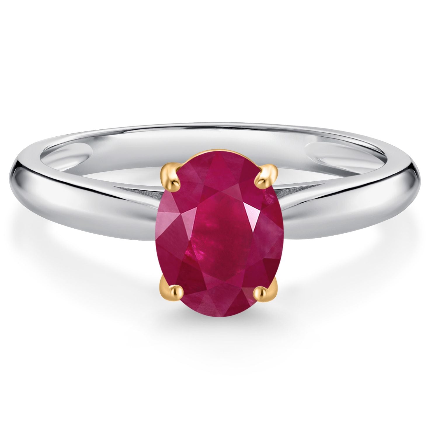 Ruby - July_9_Ring in 10K Two Tone Gold