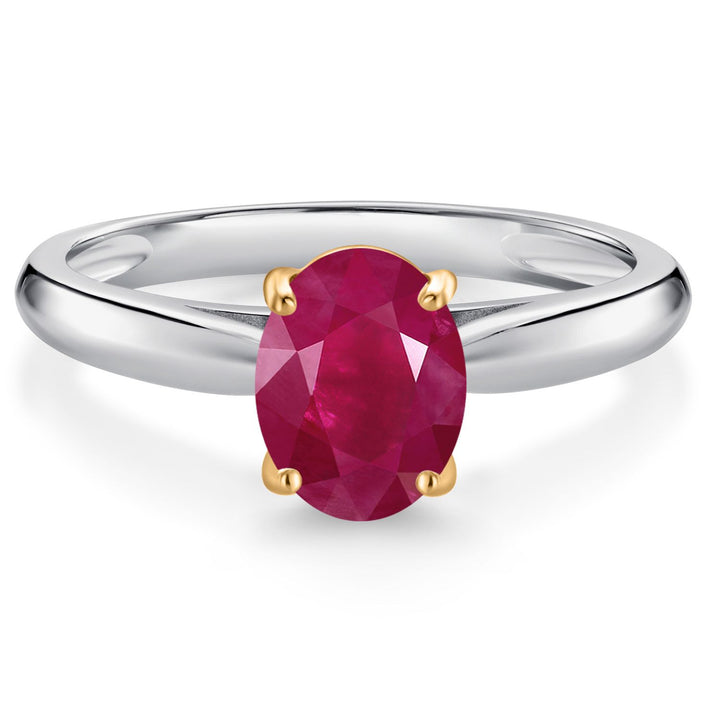 Ruby - July_7_Ring in 10K Two Tone Gold