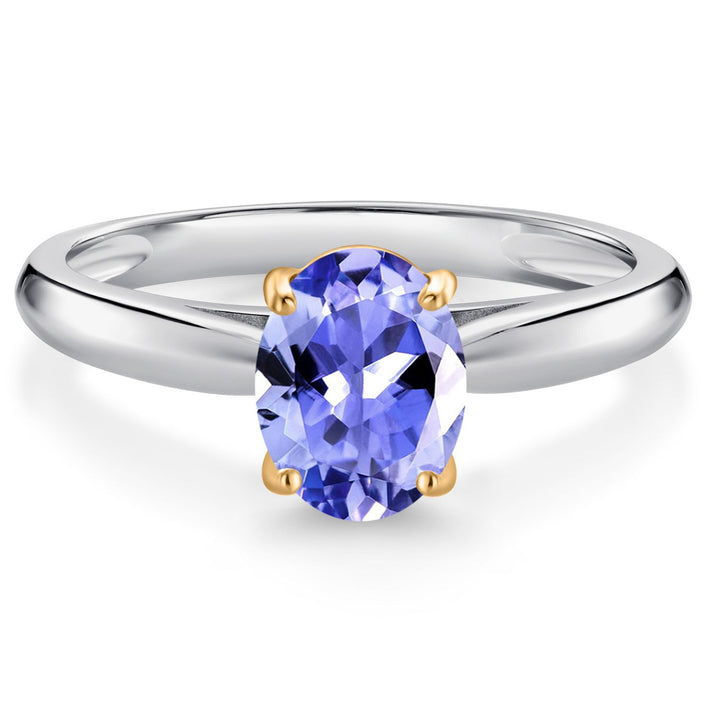 Tanzanite - December_5_Ring in 10K Two Tone Gold