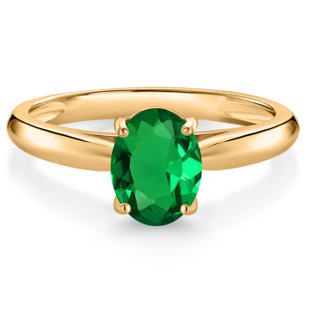 Nano Emerald - May_6_Ring in 10K Yellow Gold