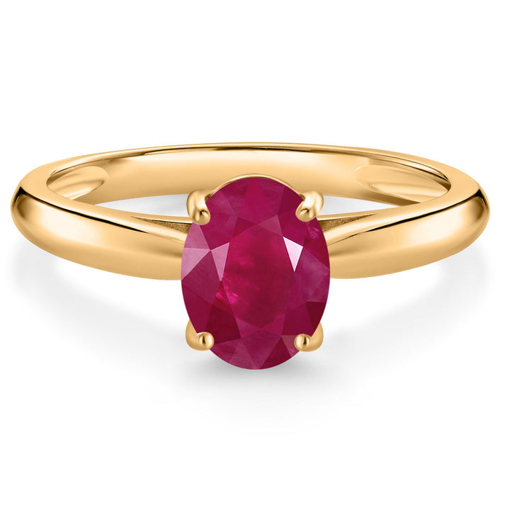 Ruby - July_5_Ring in 10K Yellow Gold