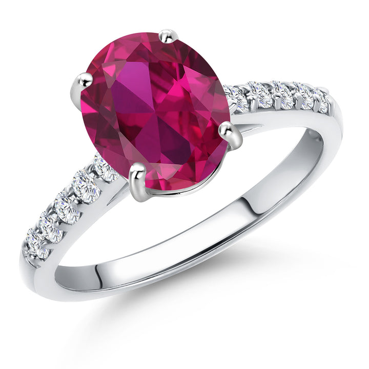 Created Ruby - July_5_Ring in 10K White Gold