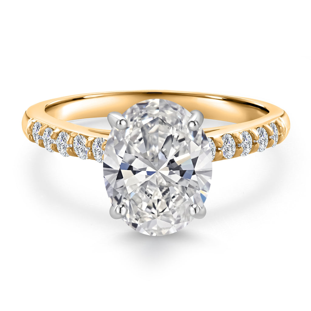 Ring in 10K Two Tone Gold