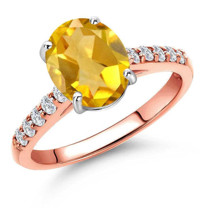 Citrine - November_5_Ring in 10K Two Tone Gold